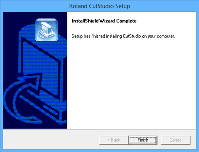 Finishing the CutStudio installation