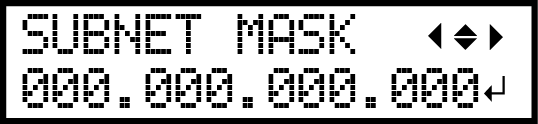 Subnet mask