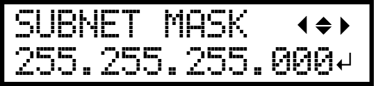 Subnet mask