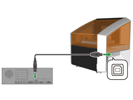 Connecting the USB Cable